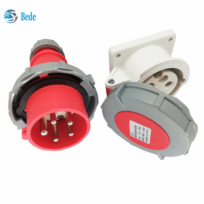 Incavi industriali impermeabili 5Pins tipo del montaggio di pannello 16Amp e 32Amp di 3P+N+E della spina IP67