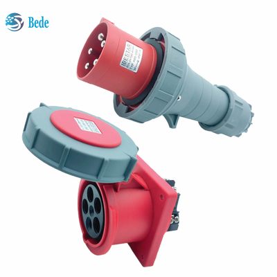 Incavi industriali impermeabili 5Pins tipo del montaggio di pannello 63Amp e 125Amp di 3P+N+E della spina IP67