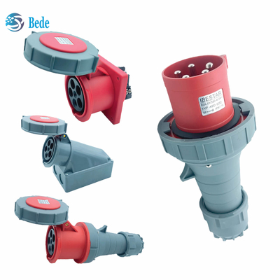 Incavi industriali impermeabili 5Pins tipo del montaggio di pannello 63Amp e 125Amp di 3P+N+E della spina IP67
