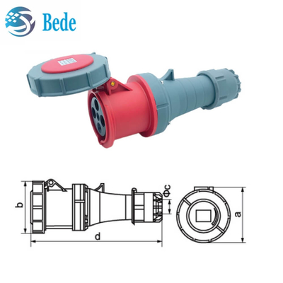 Correnti elevate resistenti 63A / 125 Amp, prese e prese industriali 3P+E IP67