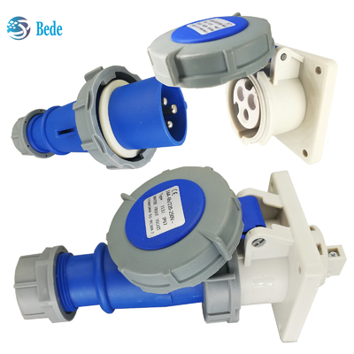 3Pins 220V-250V Voltage Industrial Plug Socket con classificazione IP67 - 16 Amp