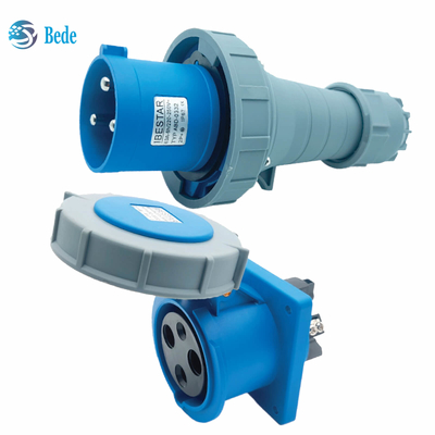 Corrente 63A 125A Montaggio del pannello della presa di presa industriale tipo 3 pin ((2P+E) IP67 220~250V