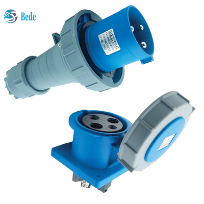 Corrente 63A 125A Montaggio del pannello della presa di presa industriale tipo 3 pin ((2P+E) IP67 220~250V