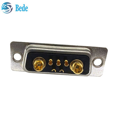 Connettore D-Sub a corrente elevata DB 7W2 con collegamento femminile con stile di terminazione della coppa di saldatura e 500 cicli di accoppiamento