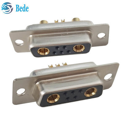 Connettore D-Sub a corrente elevata DB 7W2 con collegamento femminile con stile di terminazione della coppa di saldatura e 500 cicli di accoppiamento