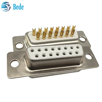 Top-notch D-Sub 15 connettori femminili resistenza all'isolamento 5000 Megohms Min connettore stile D-SUB 15