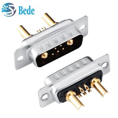 7W2 connettore ad alta corrente coassiale D-Sub angolo destro/pin rettilineo DB