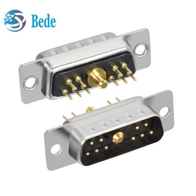 11W1 Combinazione D Sotto connettori maschio / femmina misto segnale di alta corrente e coassiale