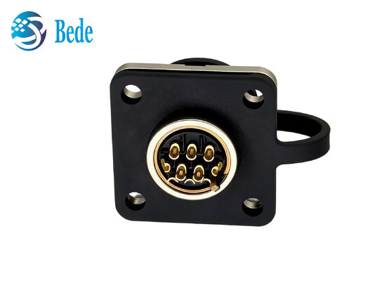 Connettore circolare impermeabile IP67 CM10 10Pin DDK con flangia quadrata e terminazione a saldare