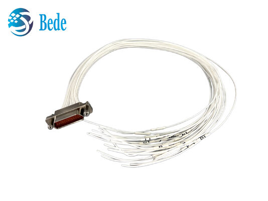 J30J‐25ZKP-30 25Pin Micro-D Connector con cavo di 30 cm con terminale di saldatura J30J-25TJS