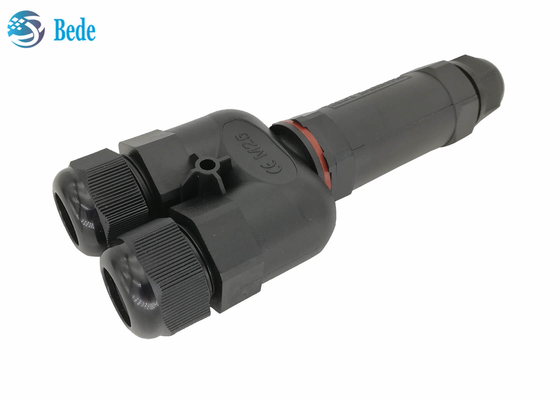 Tipo 3 Manica di Y 2 3 4 5 Pin Waterproof Electrical Connectors Ip 68 250v 16~24a