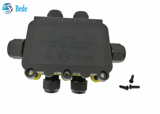 Manica resistente alle intemperie impermeabile 450V del contenitore 6 di collegamenti del cavo all'aperto della scatola di giunzione IP68