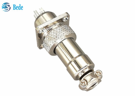 Connettore aeronautico GX12 a 2 3 4 pin con flange quadrate, set maschio e femmina