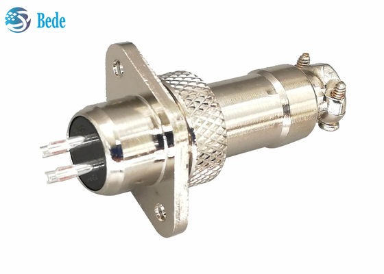 3A 200V GX12 M12 Aircraft Connector Plug With Rhombus Flange Set maschile e femminile